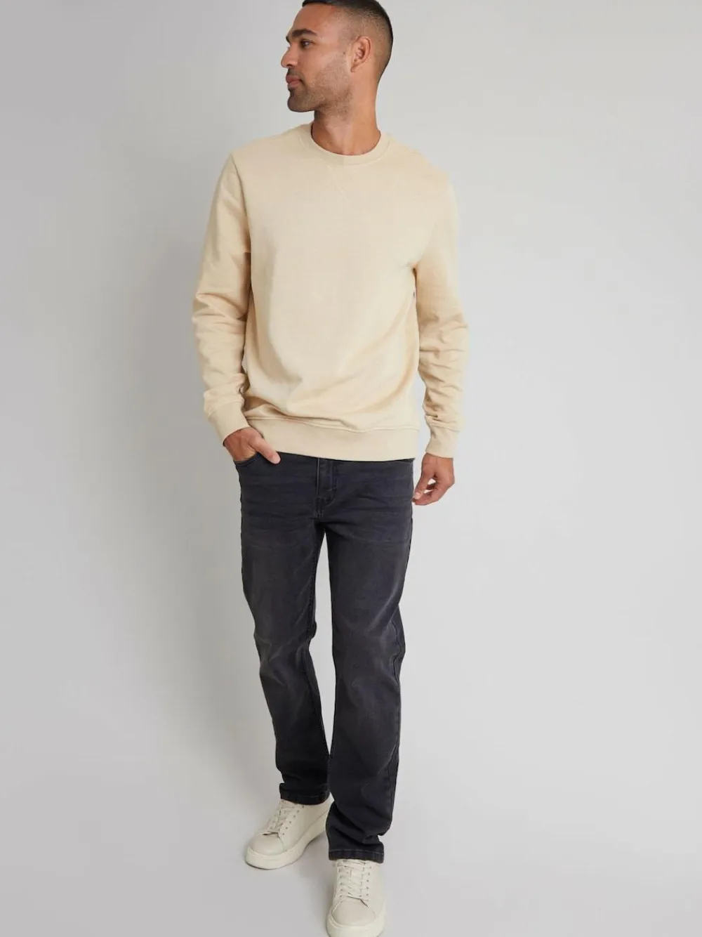 Threadbare Dark Grey Straight Fit Jeans With Stretch^ Jeans|Jeans