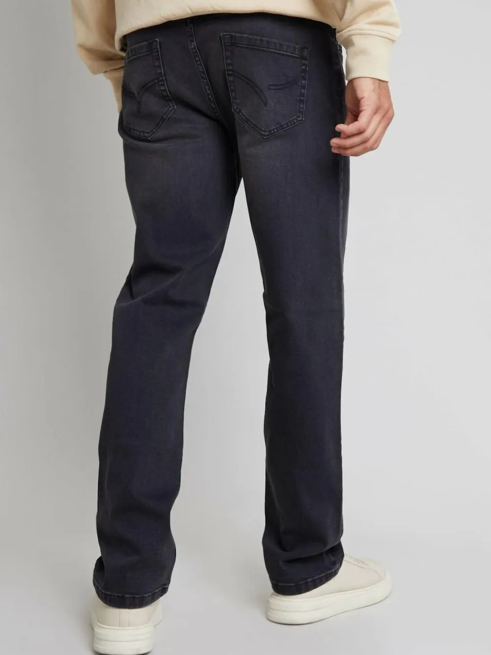 Threadbare Dark Grey Straight Fit Jeans With Stretch^ Jeans|Jeans