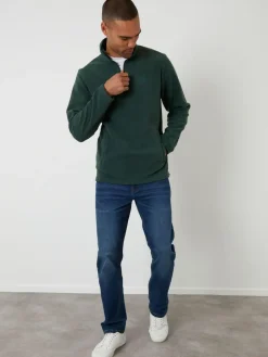 Threadbare Quarter Zip Microfleece Sweatshirt^ Coats & Jackets|Coats & Jackets