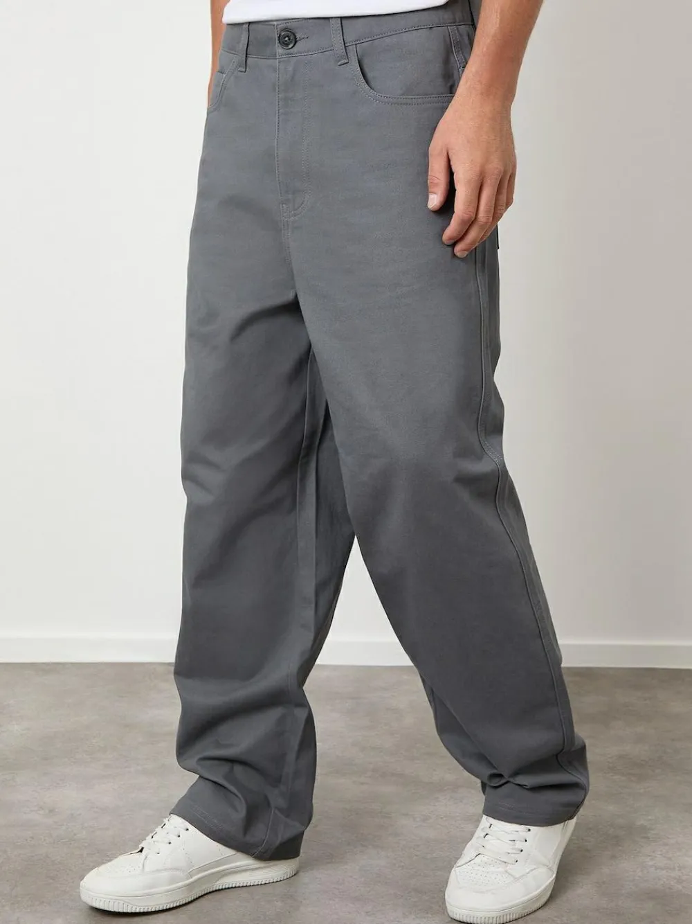 Threadbare Baggy Fit 5 Pocket Chino Trousers^ Pants & Chinos