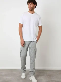 Outlet Threadbare Cargo Joggers Grey