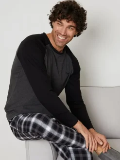 Discount Threadbare Grey Cotton Pyjamas Set