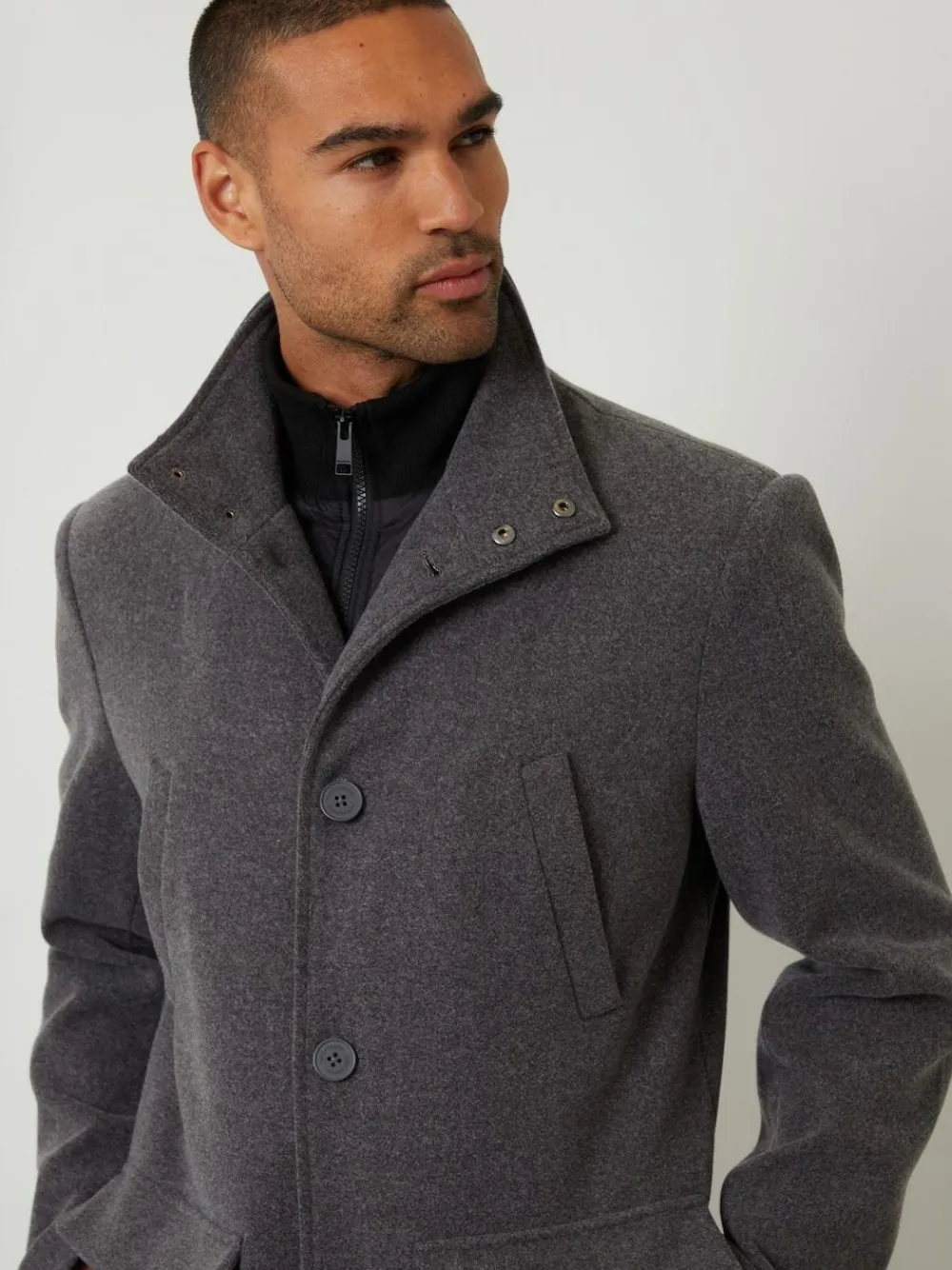 Threadbare Faux Wool Mock Layer Longline Utility Coat^ Coats & Jackets|Coats & Jackets