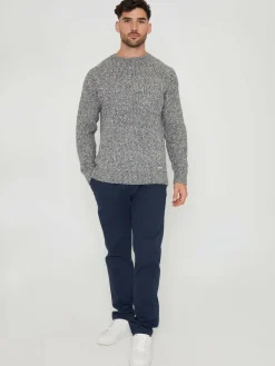 Best Threadbare Raglan Sleeve Crew Neck Jumper Grey