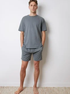 Threadbare Relaxed Fit Peached Cotton Shortie Lounge Set^ Loungewear