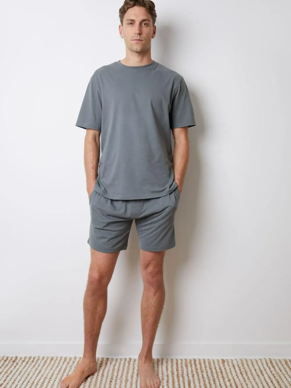 Threadbare Relaxed Fit Peached Cotton Shortie Lounge Set^ Loungewear