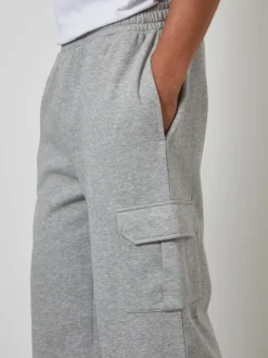 New Threadbare Wide Leg Cargo Joggers Grey