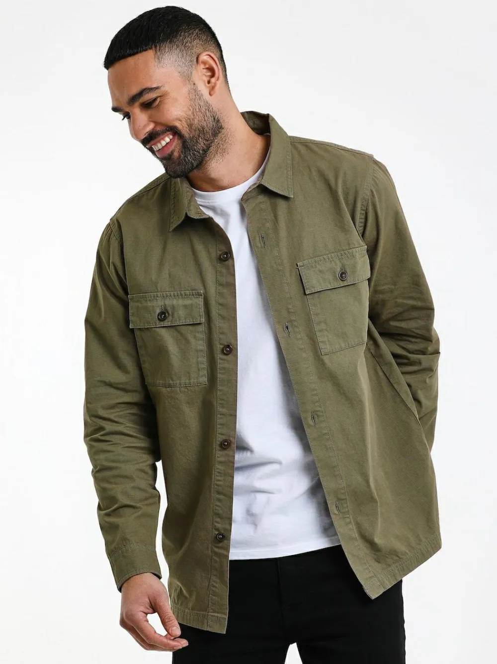 Clearance Threadbare Lightweight Jacket Khaki