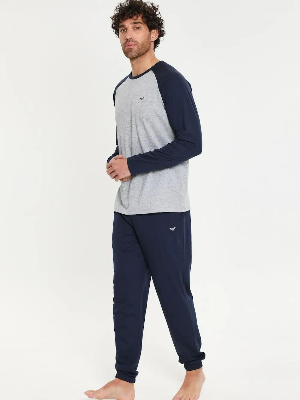 Threadbare Light Blue Blend Long Sleeve Pyjamas Set^ Pyjamas