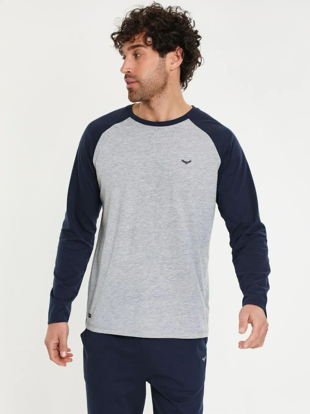 Threadbare Light Blue Blend Long Sleeve Pyjamas Set^ Pyjamas