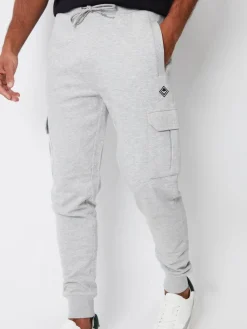 Outlet Threadbare Cargo Style Joggers Light Grey