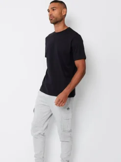 Outlet Threadbare Cargo Style Joggers Light Grey