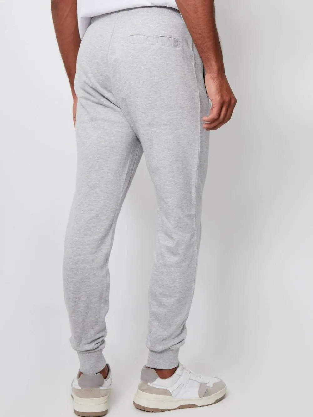 Online Threadbare Light Grey Cotton Blend Joggers