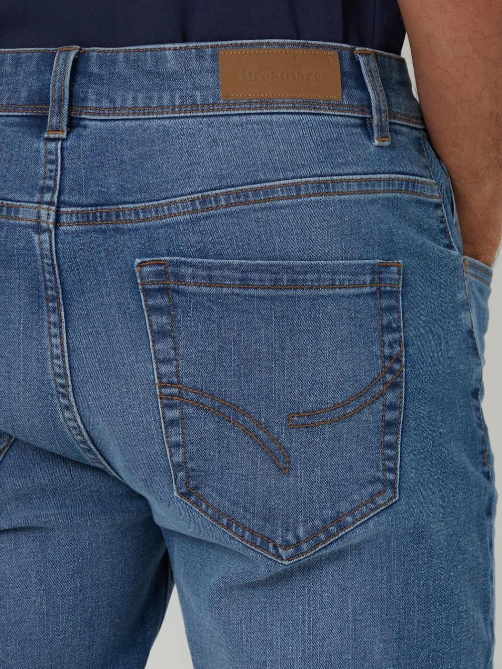 Threadbare Slim Fit Jeans With Stretch Light Wash