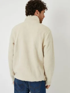 Discount Threadbare Regular Fit Relaxed Fit Borg Sweatshirt Natural