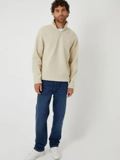 Discount Threadbare Regular Fit Relaxed Fit Borg Sweatshirt Natural