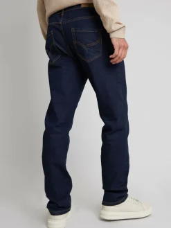 Threadbare Navy Blue Straight Fit Jeans With Stretch^ Jeans|Jeans