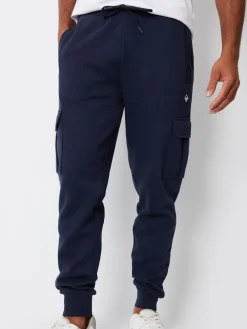 Online Threadbare Cargo Style Joggers Navy