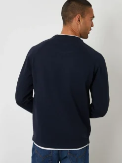 Threadbare Mock T-Shirt Textured Knit Crew Neck Jumper^ Knitwear|Knitwear