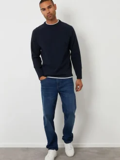 Threadbare Mock T-Shirt Textured Knit Crew Neck Jumper^ Knitwear|Knitwear