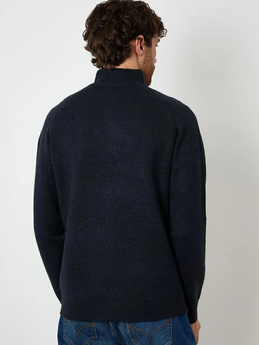 Threadbare Raglan Rib Quarter Zip Knitted Jumper^ Knitwear|Knitwear