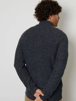 New Threadbare Zip Up Cardigan Navy