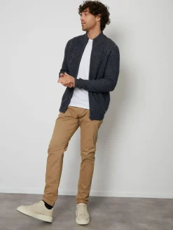 New Threadbare Zip Up Cardigan Navy