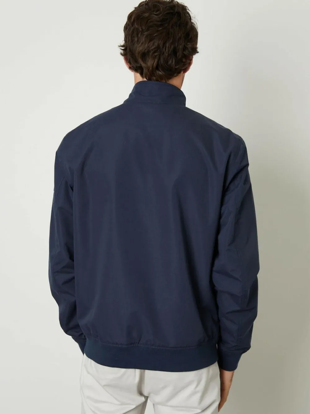 New Threadbare Zip Up Harrington Jacket Navy
