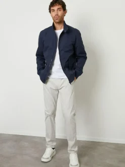 New Threadbare Zip Up Harrington Jacket Navy