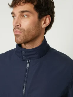 New Threadbare Zip Up Harrington Jacket Navy