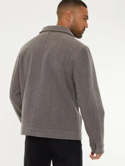 Threadbare Brushed Button Up Shacket^ Coats & Jackets|Coats & Jackets