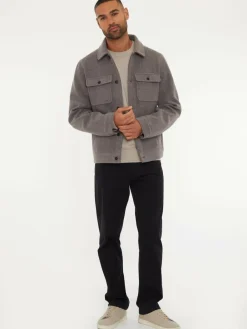 Threadbare Brushed Button Up Shacket^ Coats & Jackets|Coats & Jackets