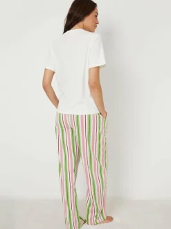 Threadbare Pink Graphic Print Short Sleeve Pyjamas Set^Women Pyjamas|All Night & Lounge