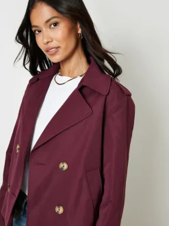 Threadbare Double Breasted Cropped Trench Jacket^Women Blazers|Suits & Tailoring
