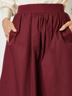 Clearance Threadbare Red Midi Skirt with Pockets