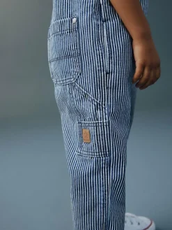 Next Ticking Stripe Dungarees (3mths-7yrs)^BOY Sets & Co-Ords|Sets & Co-Ords