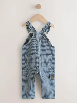 Next Ticking Stripe Dungarees (3mths-7yrs)^BOY Sets & Co-Ords|Sets & Co-Ords