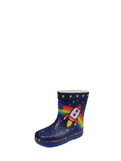 New Toezone Blue Quinn Space Rocket Wellies