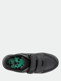Toezone Boys Minecraft Rip Tape School Black Shoes^BOY School Shoes|Boys Shoes