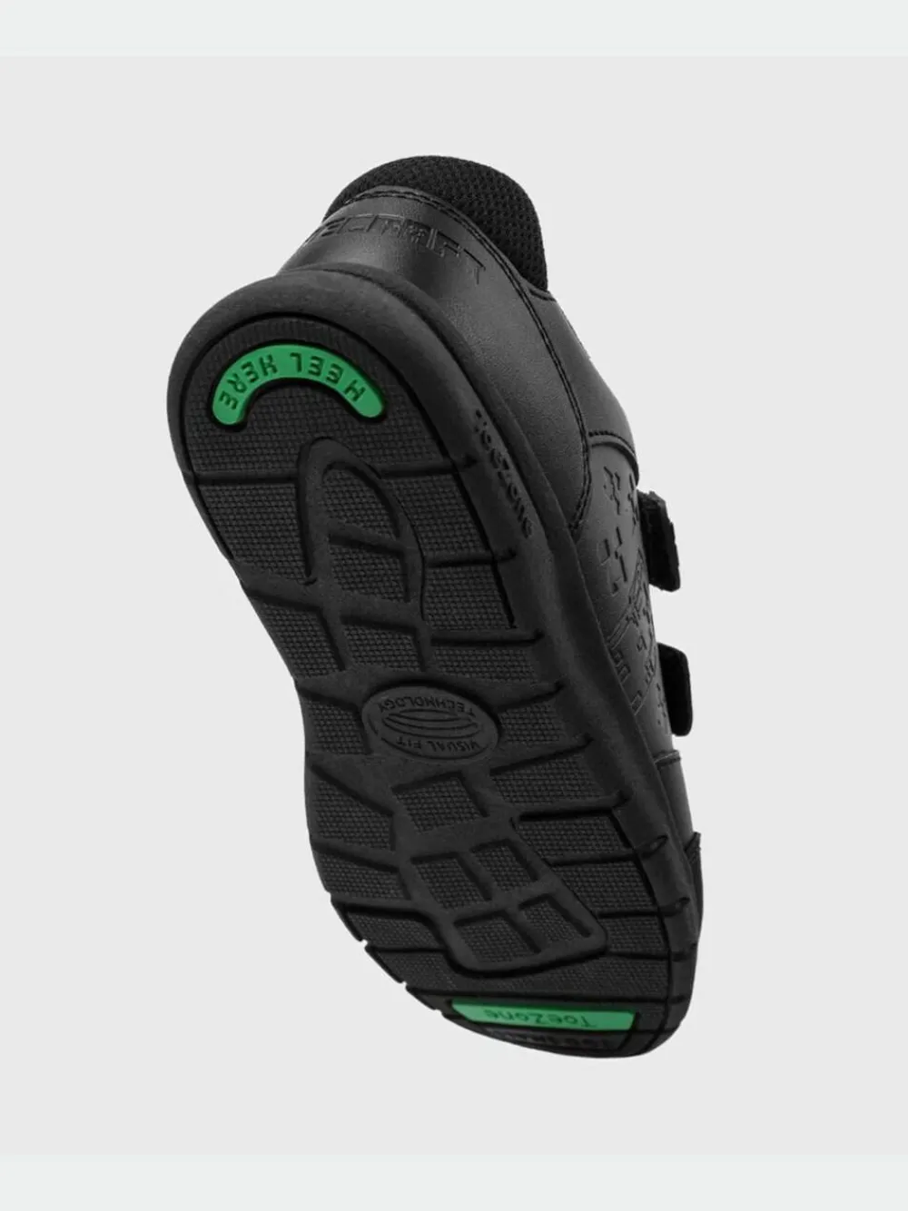 Toezone Boys Minecraft Rip Tape School Black Shoes^BOY School Shoes|Boys Shoes