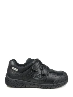 Toezone Chase Black Dinosaur School Shoes^BOY School Shoes|Boys Shoes