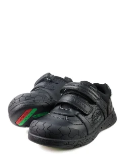 Toezone Chase Black Dinosaur School Shoes^BOY School Shoes|Boys Shoes