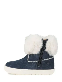 Toezone Girls Faith Suede Leather Faux Fur Zip Boots^ Boots & Wellies