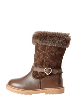 Online Toezone Girls Sara Fur Warm Winter Brown Boots
