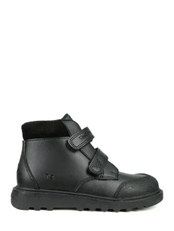 Toezone Levi Boys Rip Tape Black Ankle Boots with Toe Bumper^BOY Baby Boots|Boots