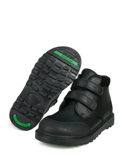 Toezone Levi Boys Rip Tape Black Ankle Boots with Toe Bumper^BOY Baby Boots|Boots