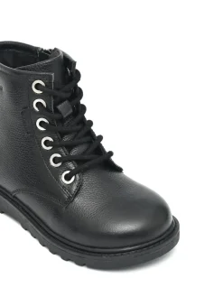 Toezone Storm Boys Leather Ortholite Ankle Black Boots^BOY Boots|Boots