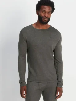 Discount Tog 24 Dark Grey Marl Meru Thermal Crewneck Sweatshirt