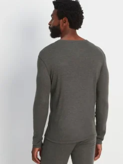 Discount Tog 24 Dark Grey Marl Meru Thermal Crewneck Sweatshirt
