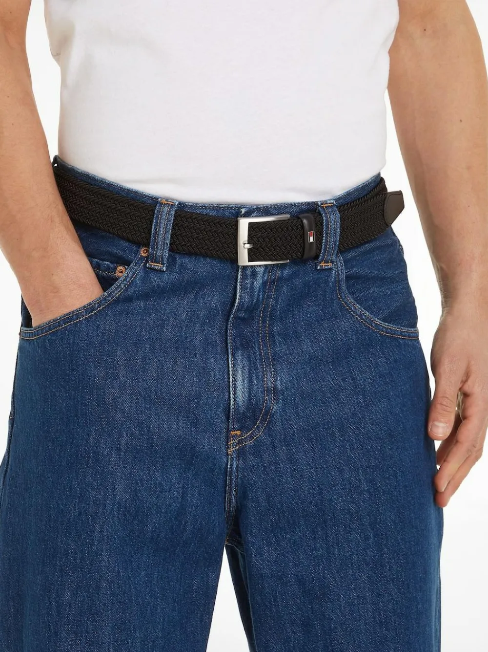 Hot Tommy Hilfiger Black Adan Belt 3.5cm